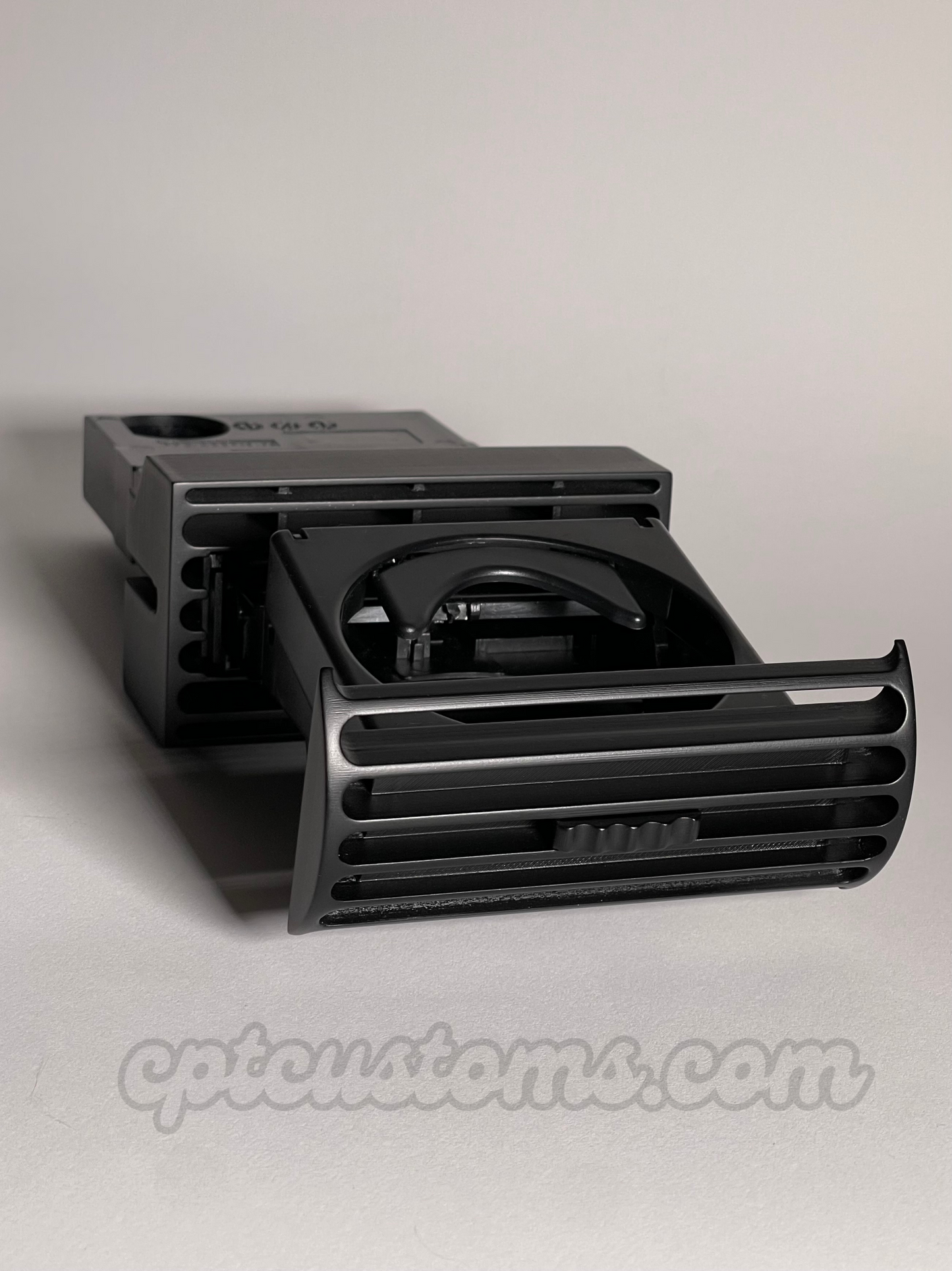 BMW E30 Air Vent Cupholder – Opened, Slightly Tilted to the Right